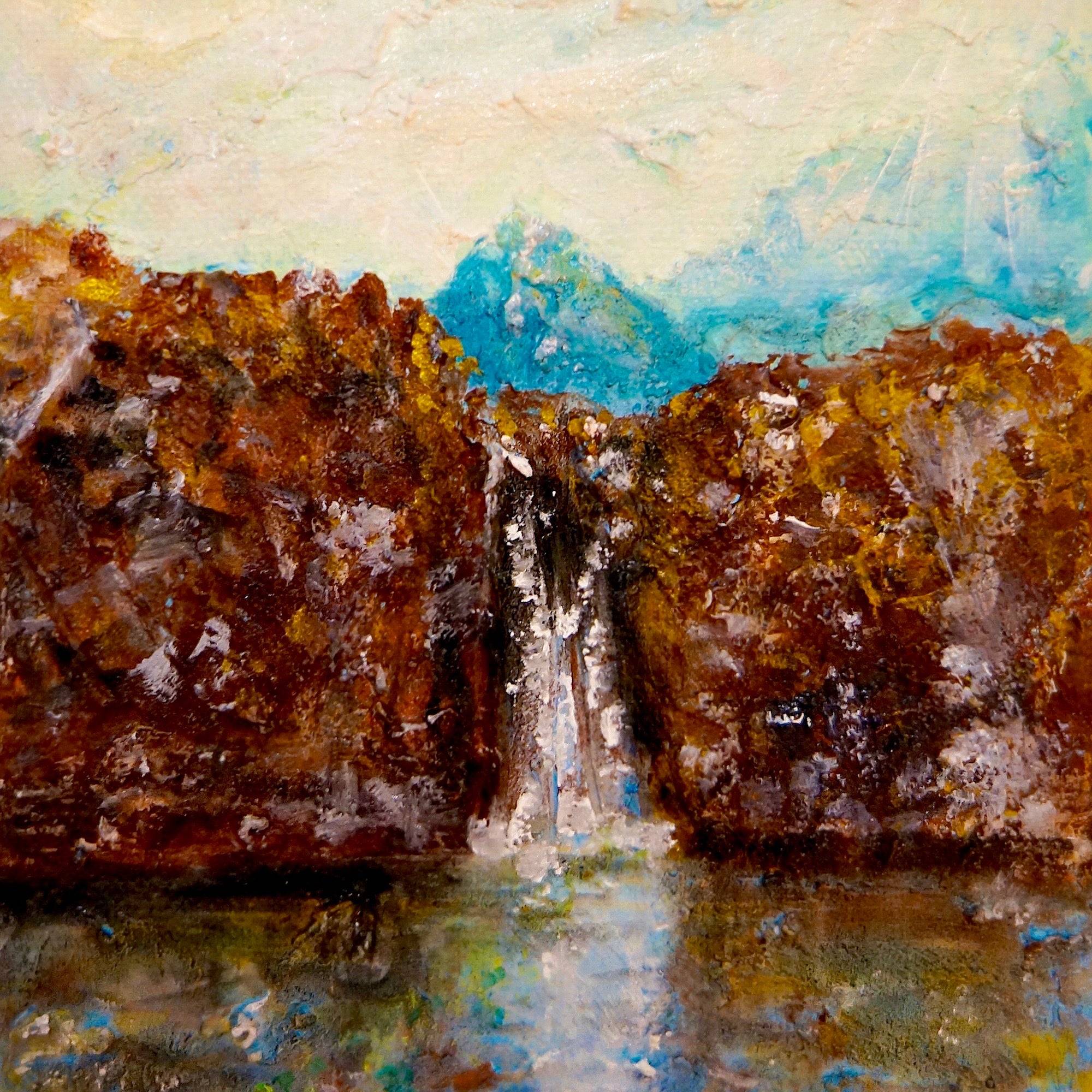 Fairy Pools Skye Wooden Art Block - Scottish - Gallery Scotland