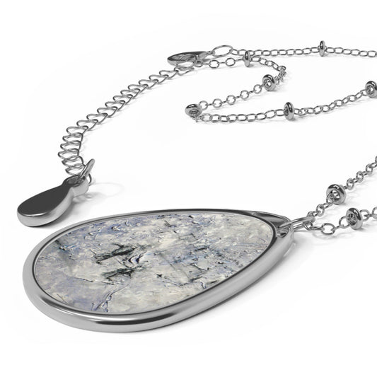 Father Daughter Snow Art Necklace | Scottish Art Gifts