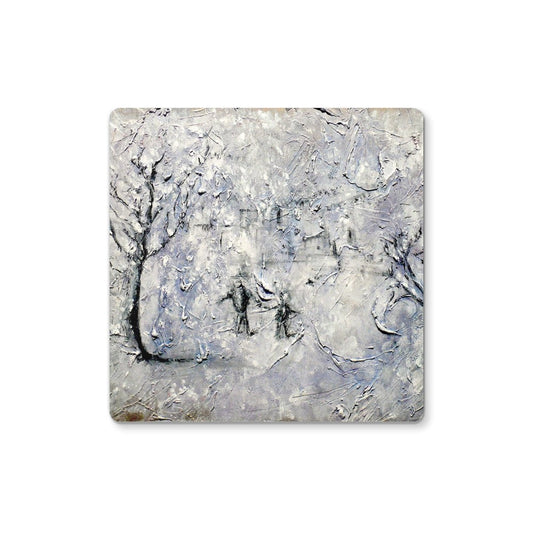 Father Daughter Snow Coaster | Scottish Art Gifts