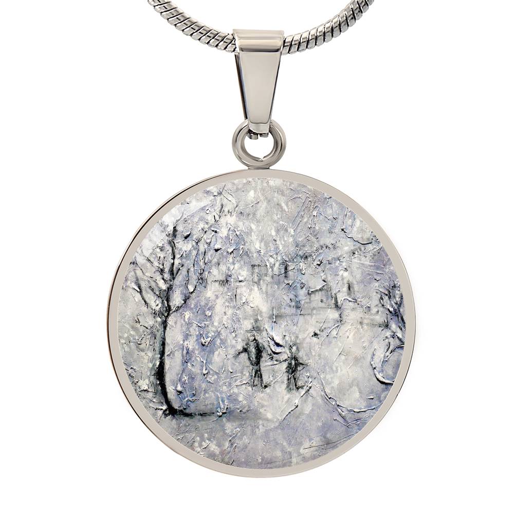 Father Daughter Snow | Scottish Art Jewellery | Luxury Necklace