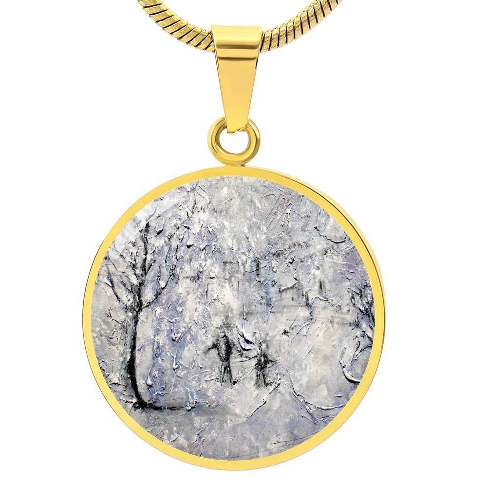 Father Daughter Snow | Scottish Art Jewellery | Luxury Necklace