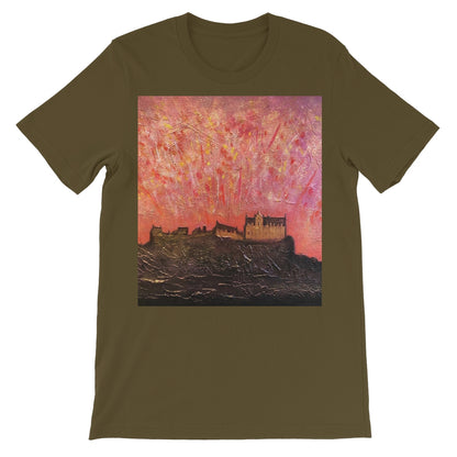 Edinburgh Castle Fireworks Unisex Short Sleeve T-Shirt | Scottish Art Gifts