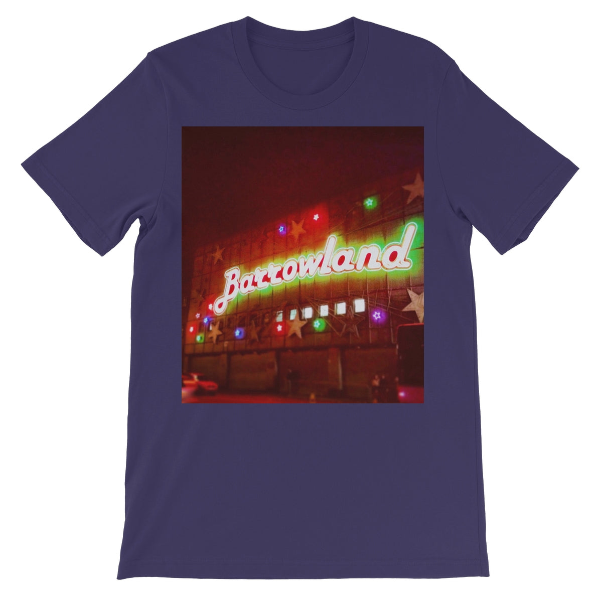 A Neon Glasgow Barrowlands Unisex Short Sleeve T-Shirt | Scottish Art Gifts
