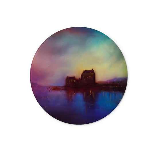 Eilean Donan Castle Sunset Glass Chopping Board | Scottish Art Gifts