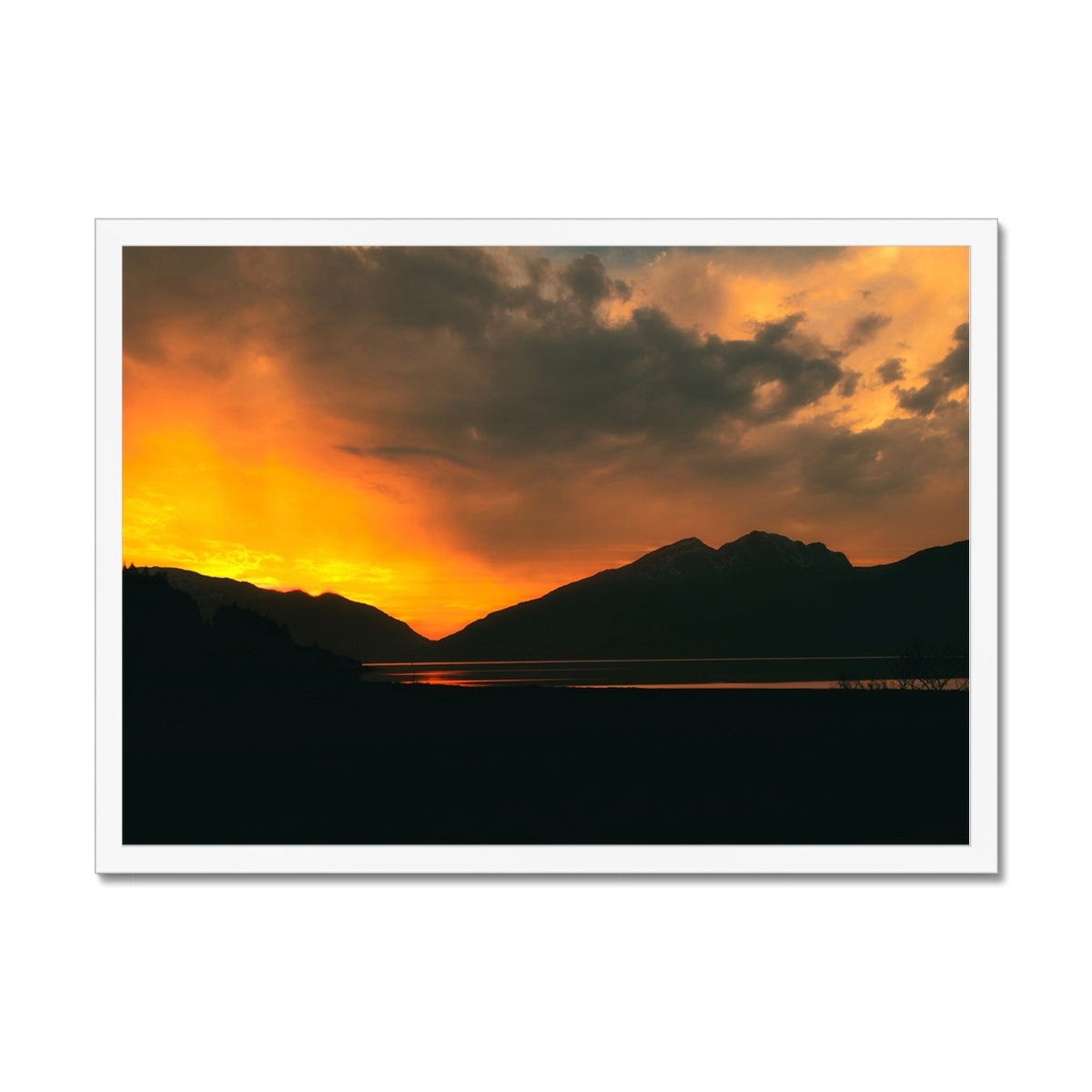 Loch Leven Sunset Glencoe Scottish Landscape Photography | Framed Prints From Scotland