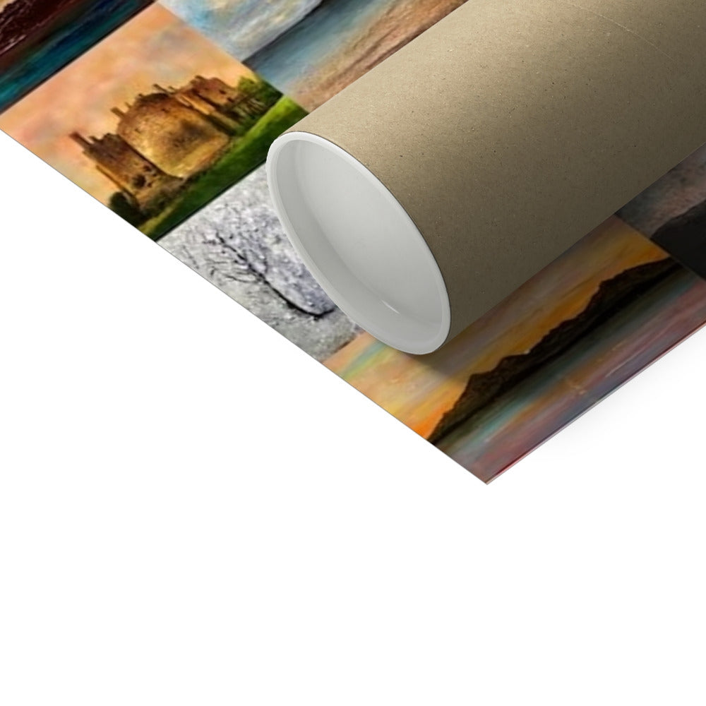 Rolled landscape art print from Scotland showcasing fine art prints and art prints
