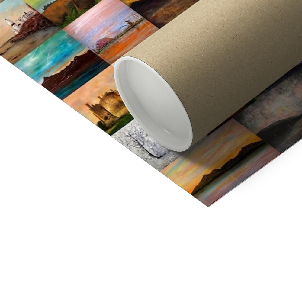 Rolled landscape art print from Fine Art Prints Scotland showcasing fine art prints