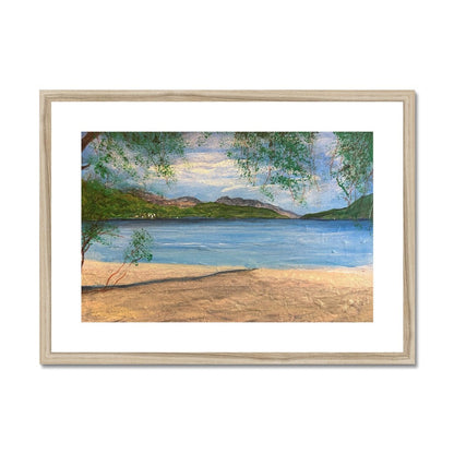 Firkin Point Loch Lomond Painting | Framed &amp; Mounted Prints From Scotland