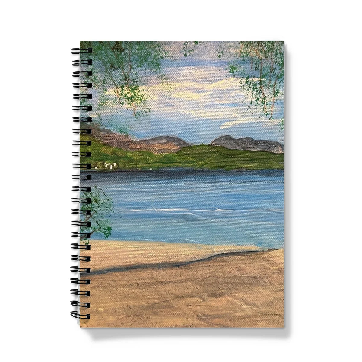 Firkin Point Loch Lomond Notebook - Lochs & Mountains Art Gallery Scotland Worldwide Shipping Scottish and Paintings Prints by Artist Hunter