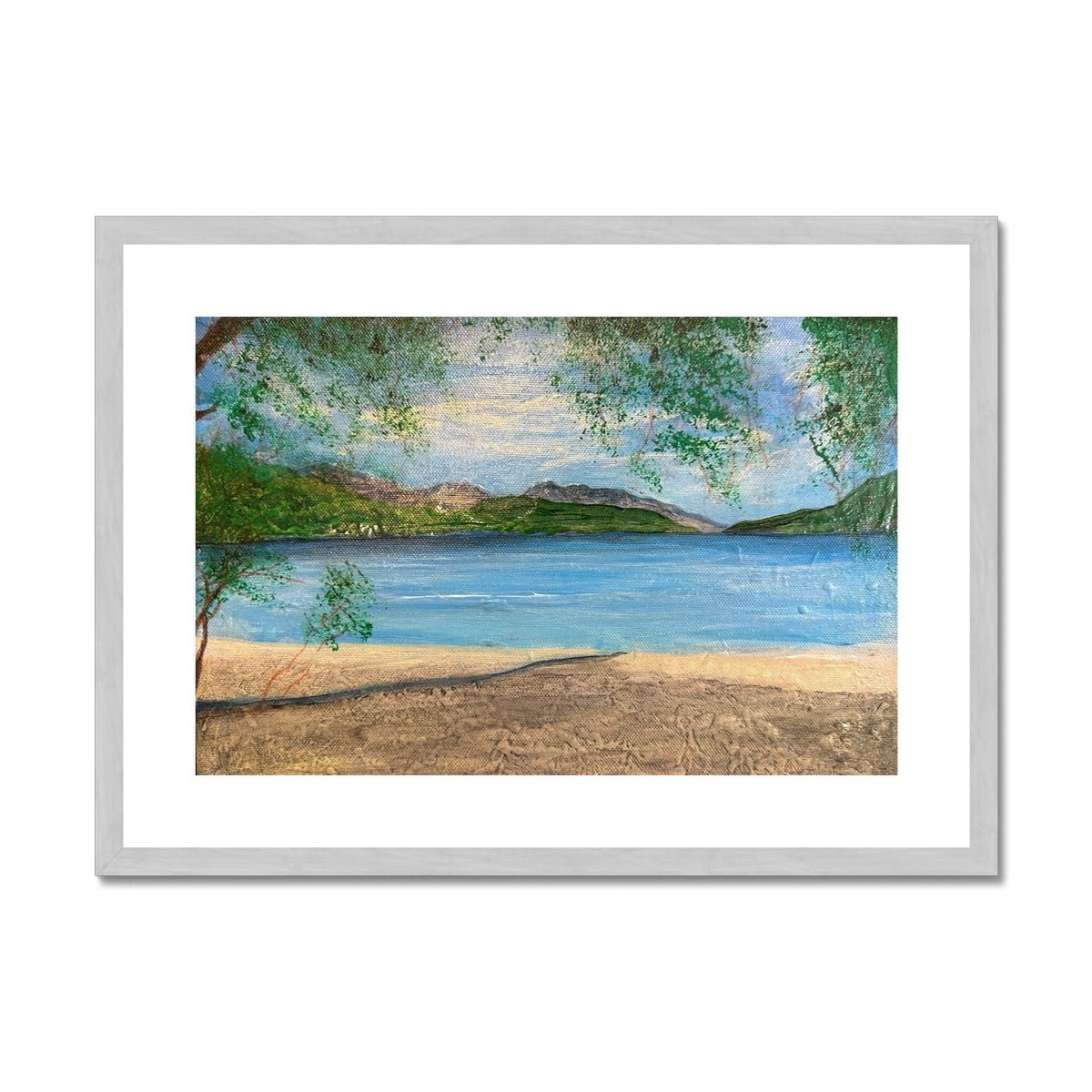 Firkin Point Loch Lomond Painting | Antique Framed & Mounted Prints From Scotland