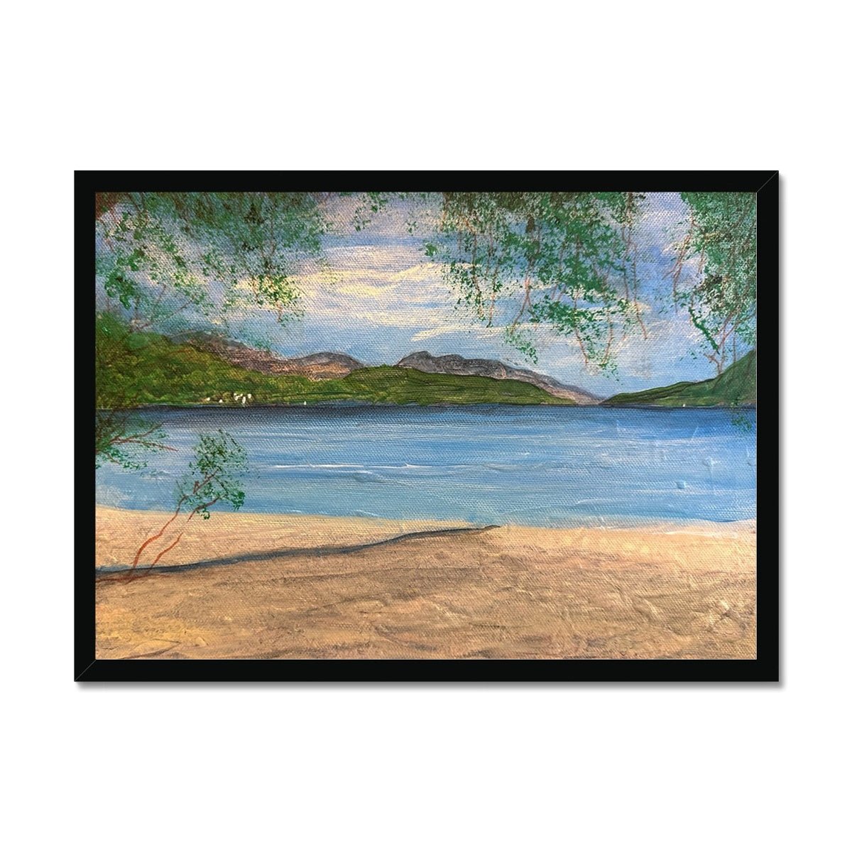 Firkin Point Loch Lomond Painting | Framed Prints From Scotland