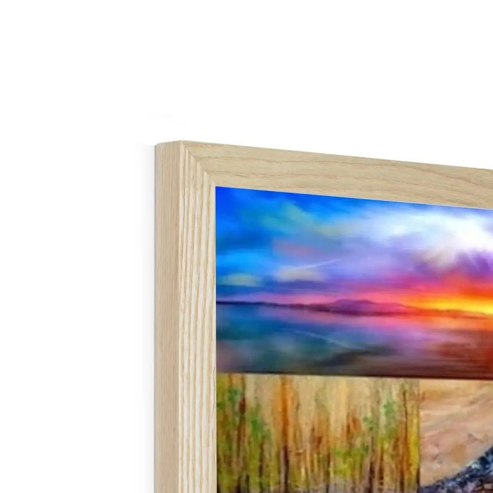 Wood Framed Print with Satin Finish