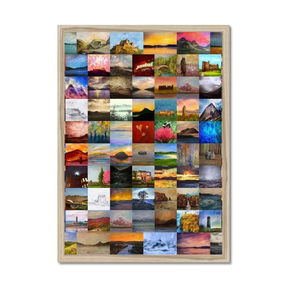 Wood Framed Print with Satin Finish