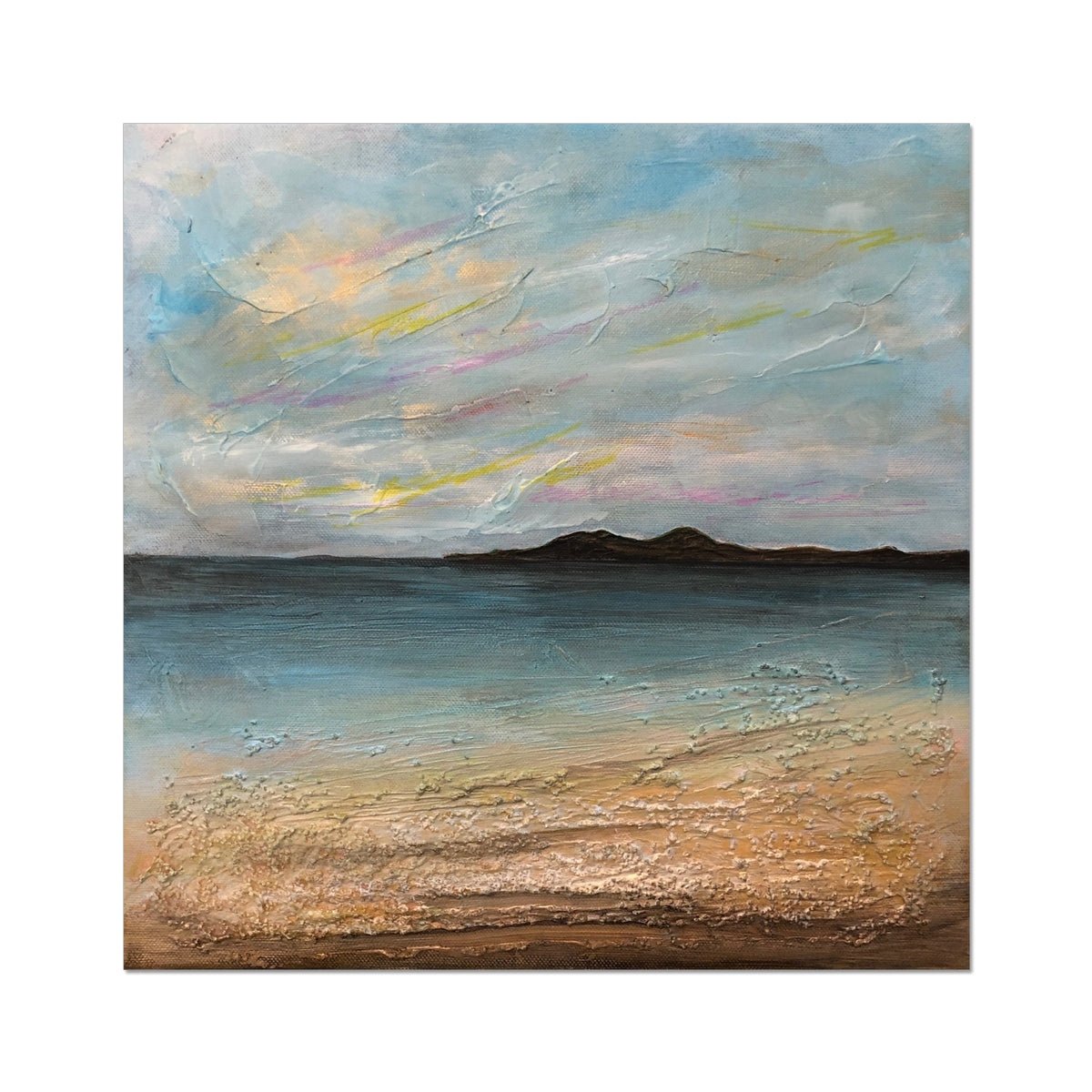 Garrynamonie Beach South Uist Painting | Artist Proof Collector Prints From Scotland