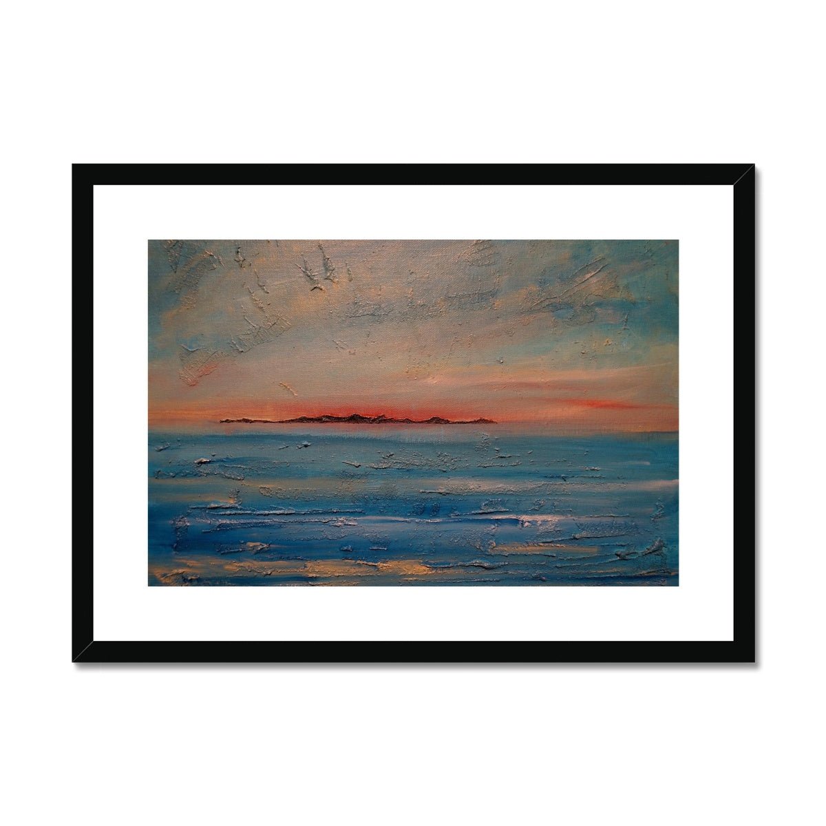 Gigha Sunset Painting | Framed &amp; Mounted Prints From Scotland