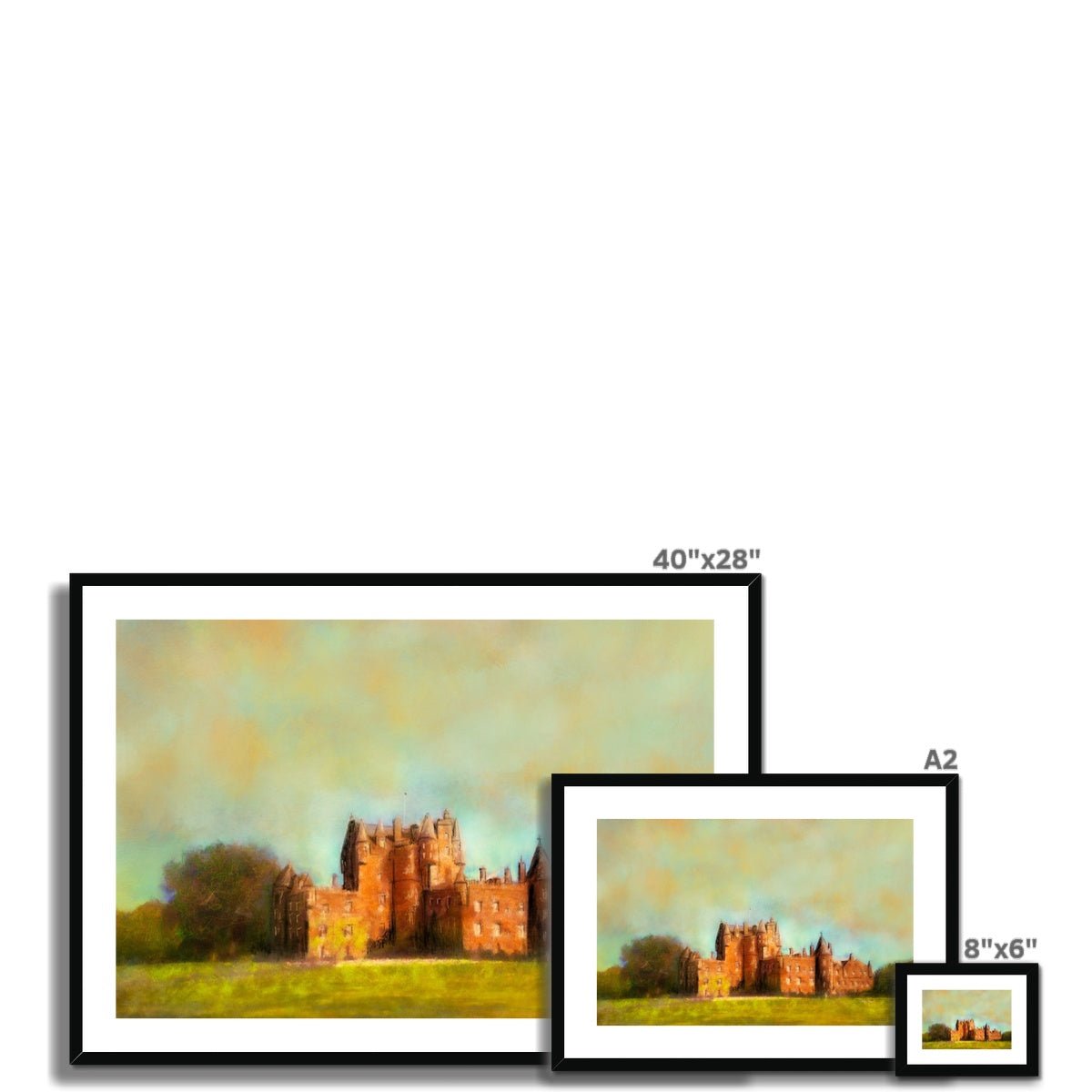 Glamis Castle Painting | Framed &amp; Mounted Prints From Scotland