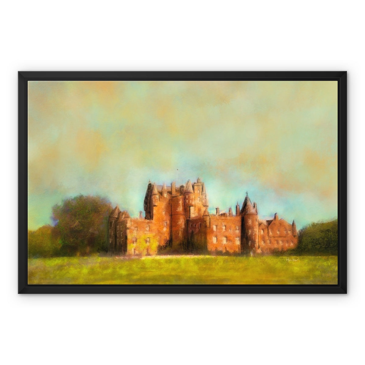 Glamis Castle Painting | Framed Canvas Prints From Scotland