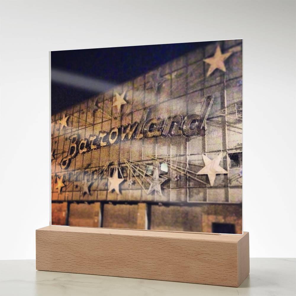 Glasgow Barrowlands Shows Over illuminated Neon Acrylic Art Plaque