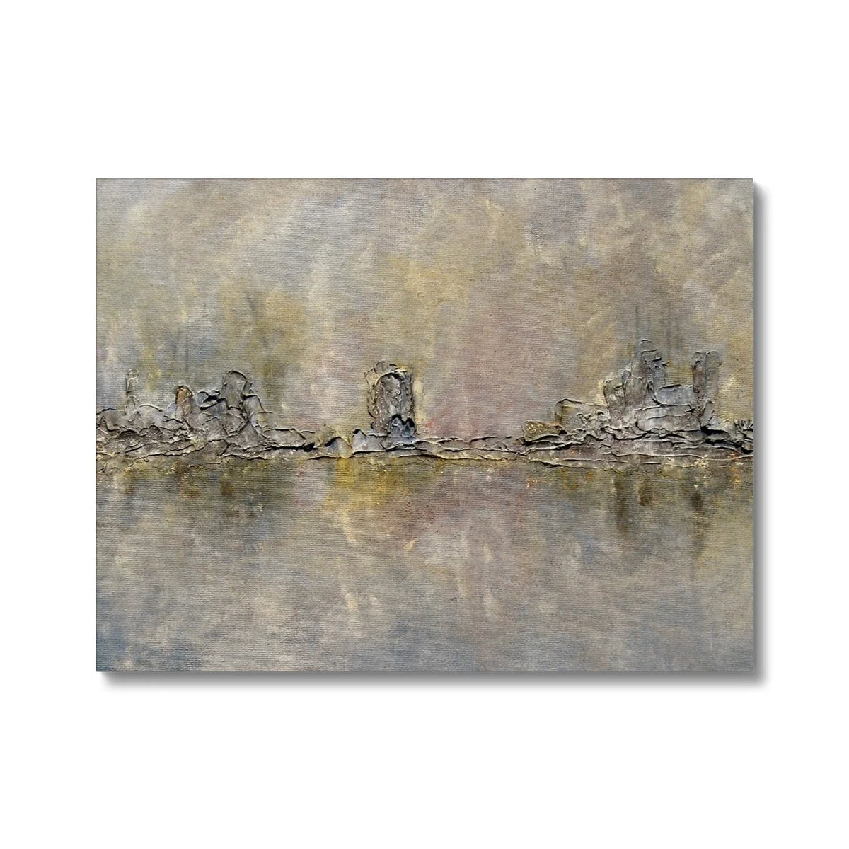 Glasgow Docks in Mist Original Cityscape Painting on Canvas - Edinburgh & Art Gallery Scotland Worldwide Shipping Hunter Scottish Prints