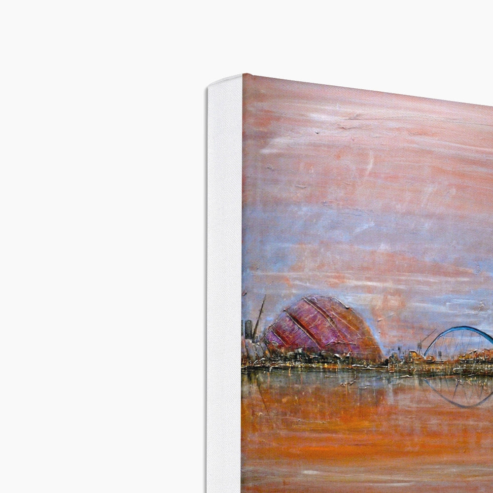 Glasgow Harbour Eco Art Canvas Print | Scottish Art Gifts