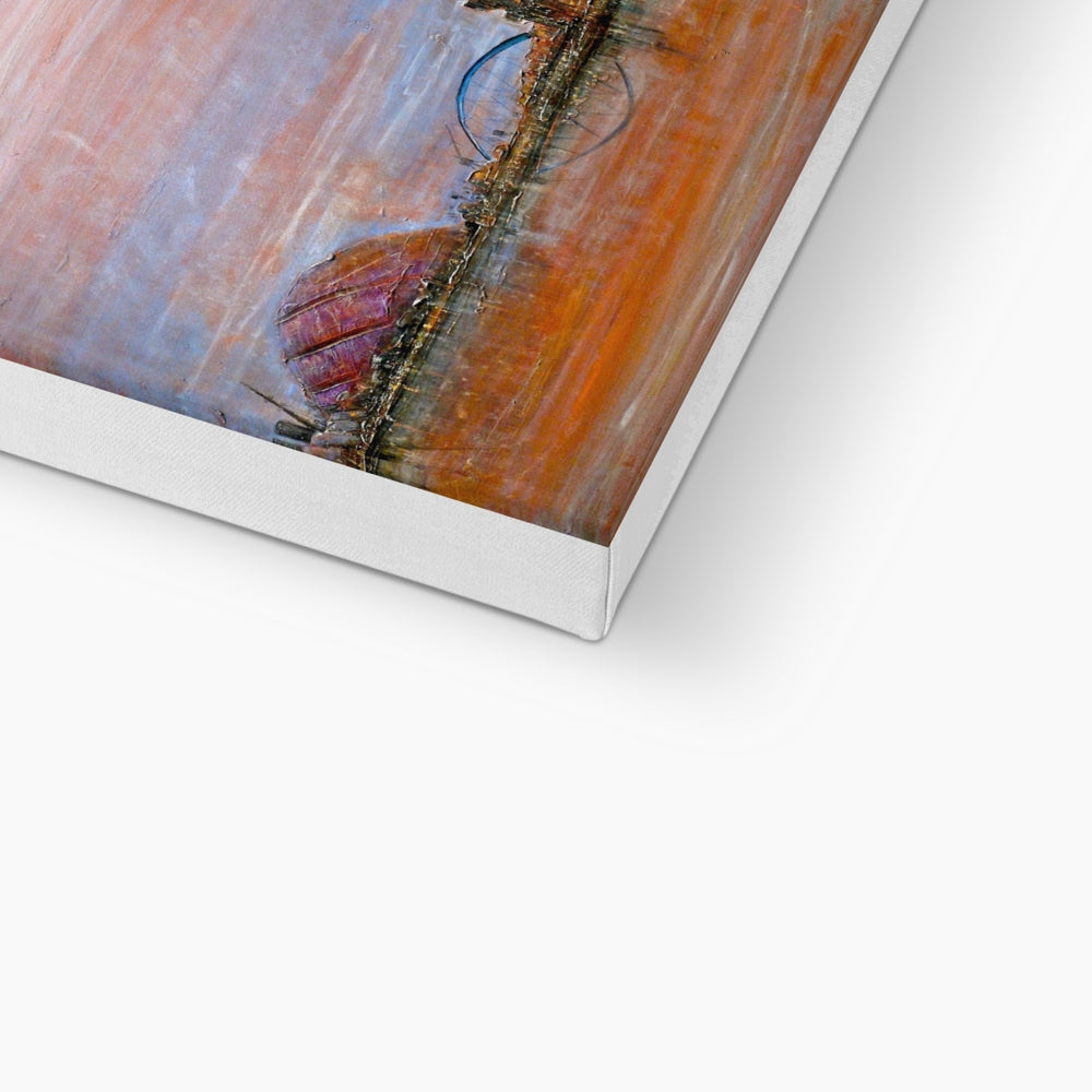 Glasgow Harbour Eco Art Canvas Print | Scottish Art Gifts