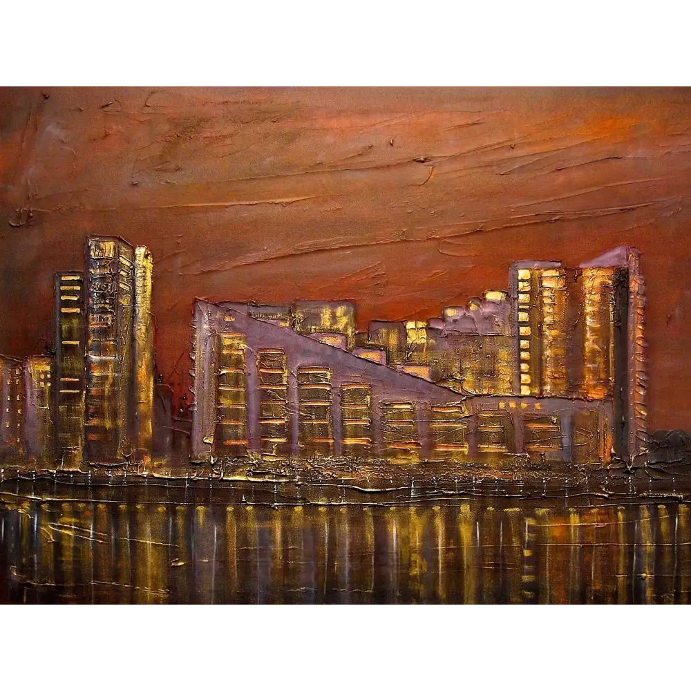 Glasgow Harbour Flats - Scottish Art Prints - Edinburgh & Gallery Scotland
