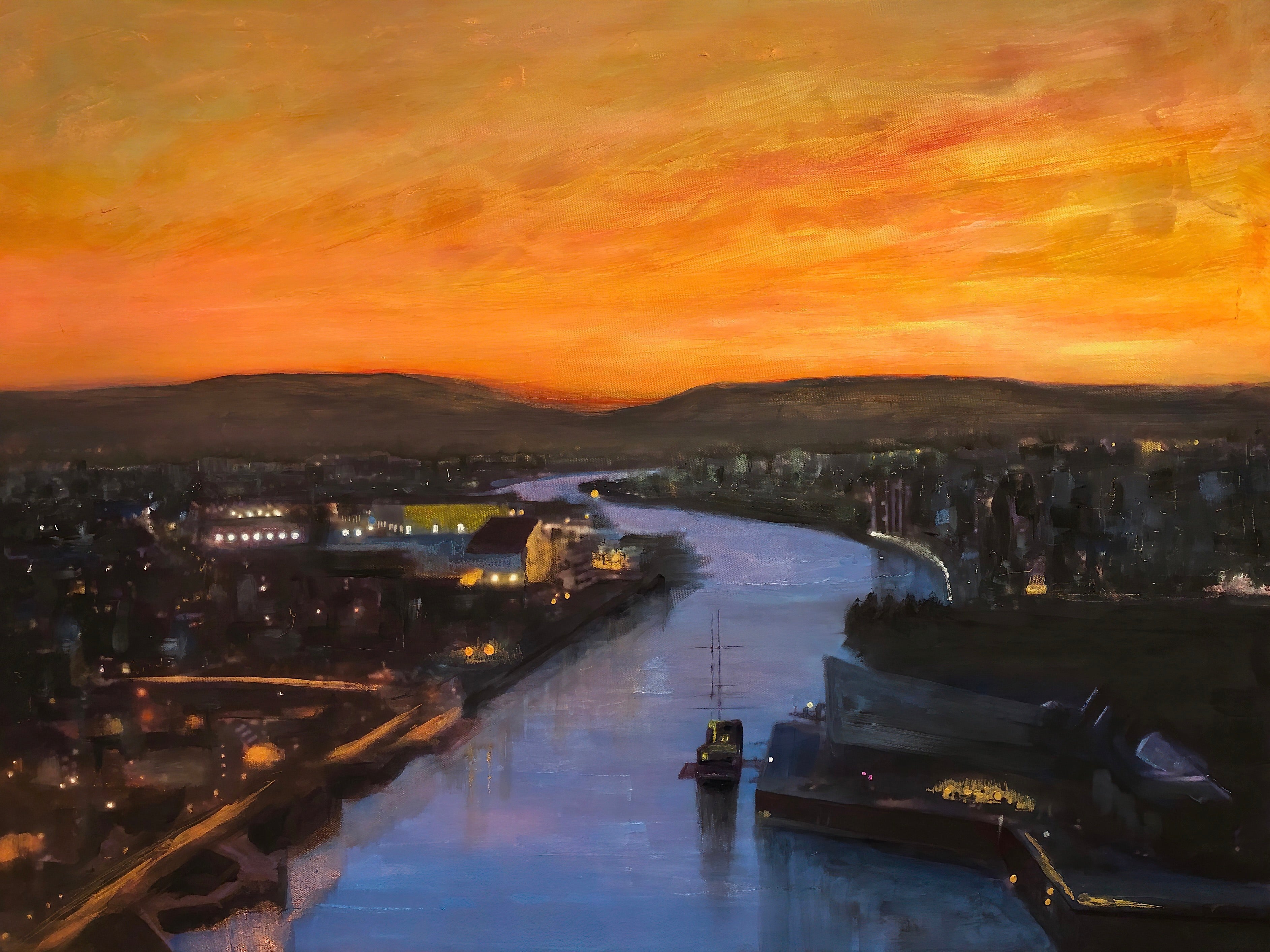 Glasgow Harbour Looking West Art Prints