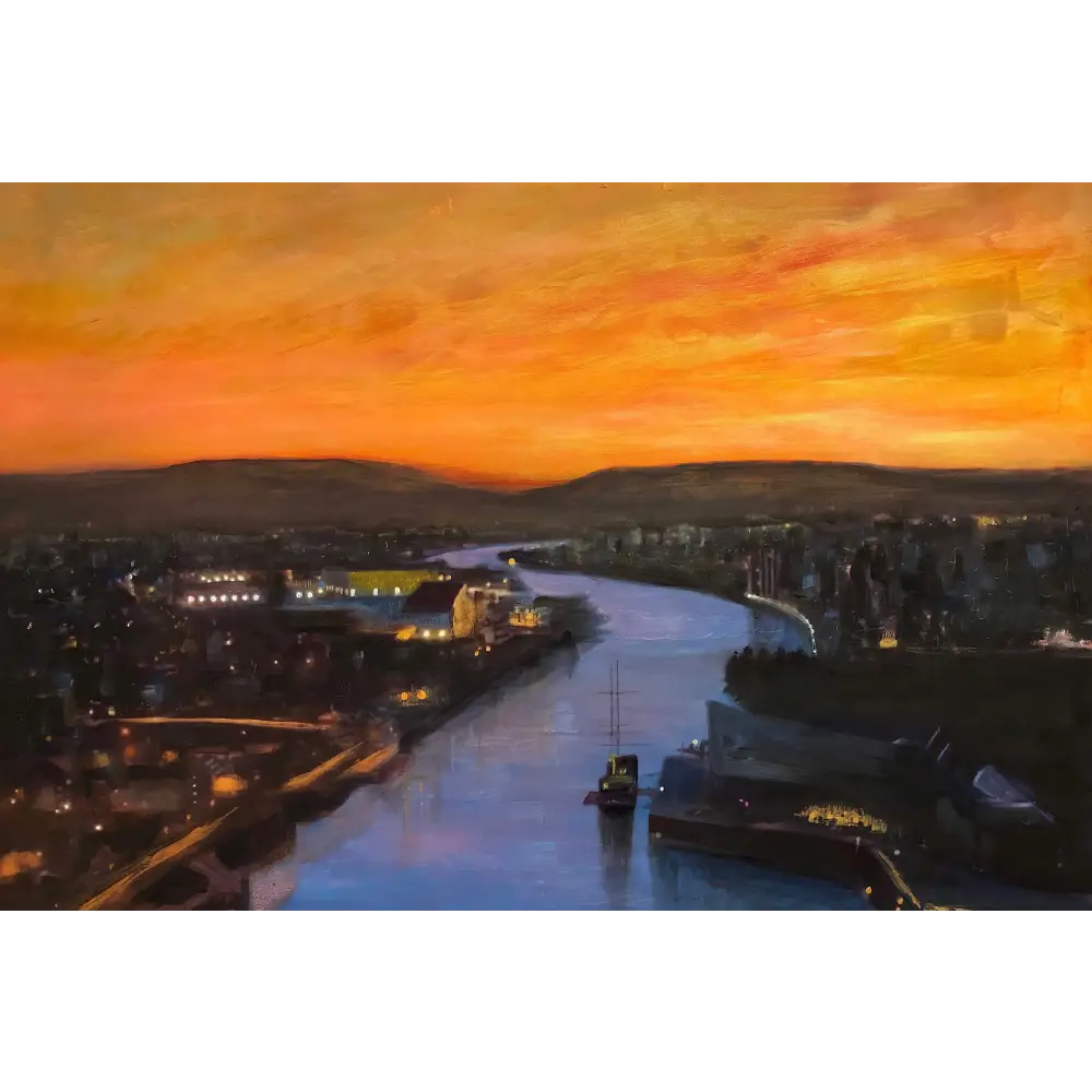 Glasgow Harbour Looking West - Scottish Statement Interior Wall Art - Edinburgh & Gallery Scotland