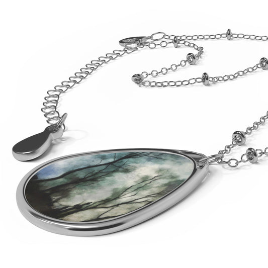 Glasgow Necropolis Moonlight Art Necklace | Scottish Art Gifts