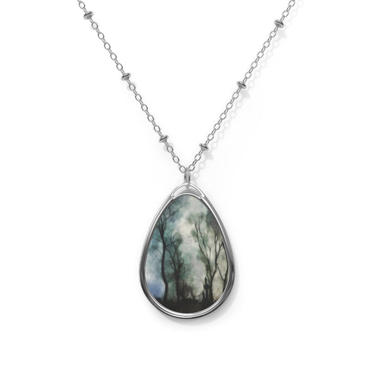 Glasgow Necropolis Moonlight Art Necklace | Scottish Art Gifts