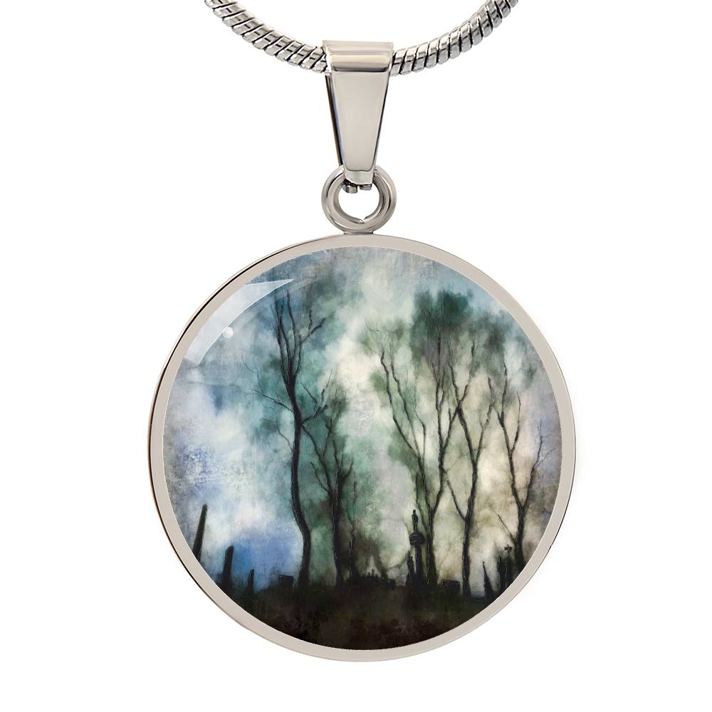 Glasgow Necropolis Moonlight | Scottish Art Jewellery | Luxury Necklace