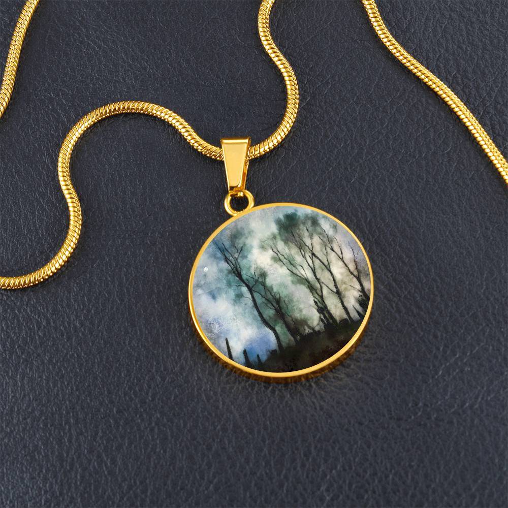 Glasgow Necropolis Moonlight | Scottish Art Jewelry | Luxury Designer Necklace