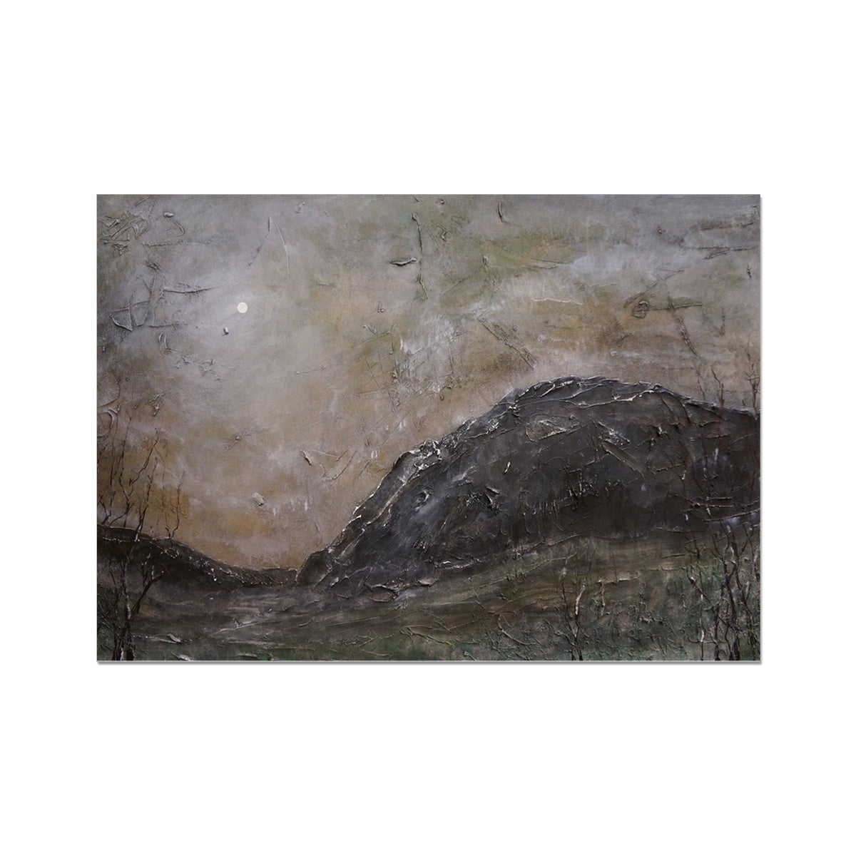 Glen Nevis Moonlight Painting | Signed Art Prints From Scotland | By Scottish Artist Hunter