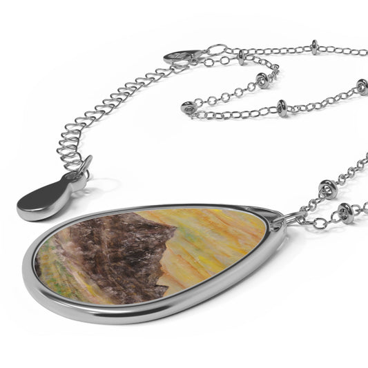 Glen Rosa Mist Arran Art Necklace | Scottish Art Gifts
