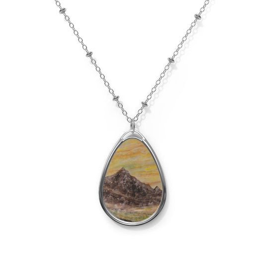 Glen Rosa Mist Arran Art Necklace | Scottish Art Gifts