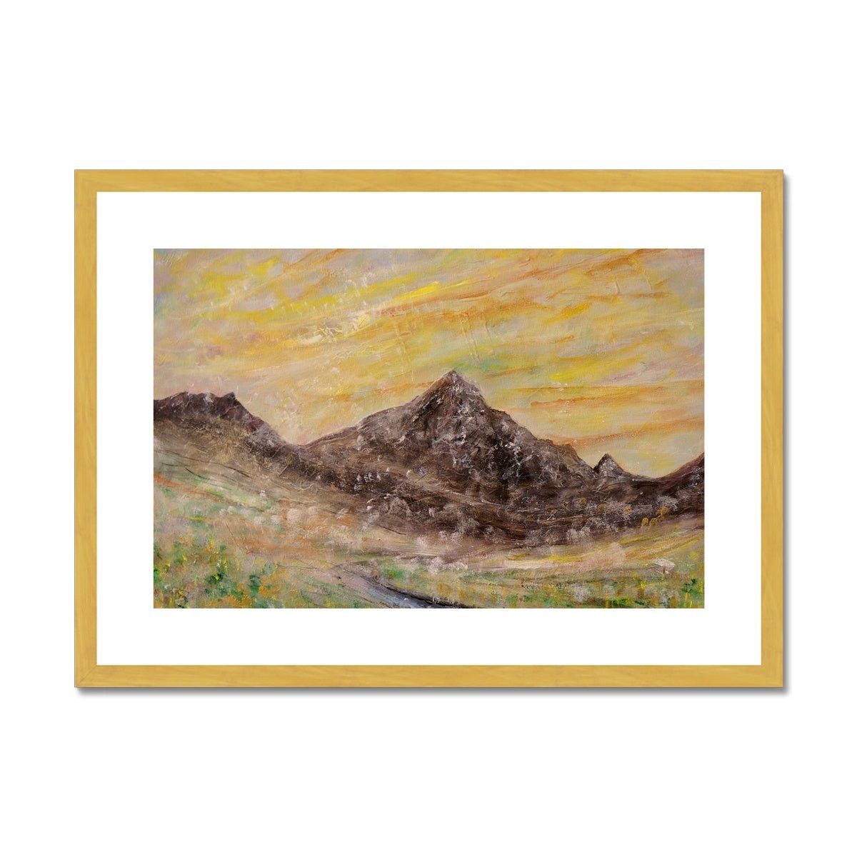 Glen Rosa Mist Painting | Antique Framed & Mounted Prints From Scotland