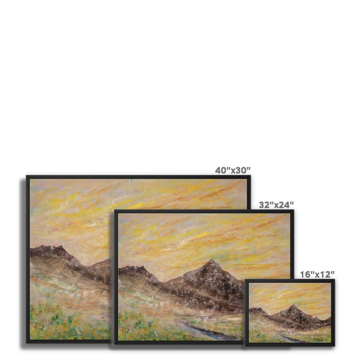 Glen Rosa Mist Painting | Framed Canvas Prints From Scotland