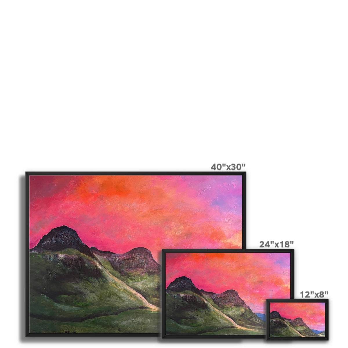 Glencoe Dusk Painting | Framed Canvas Prints From Scotland