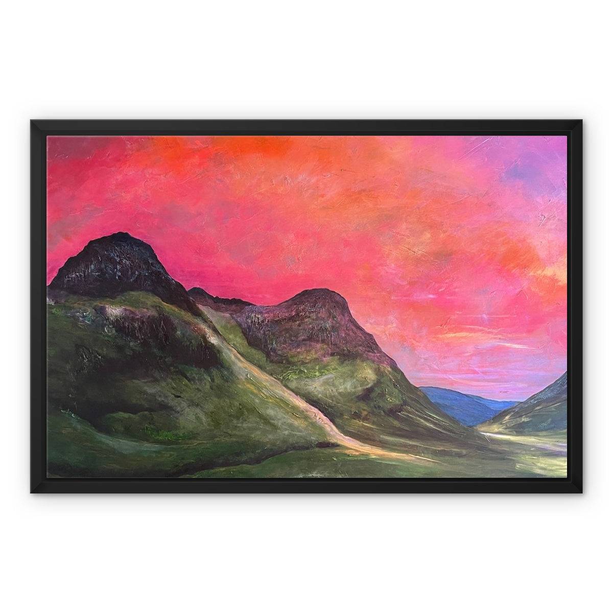 Glencoe Dusk Painting | Framed Canvas From Scotland