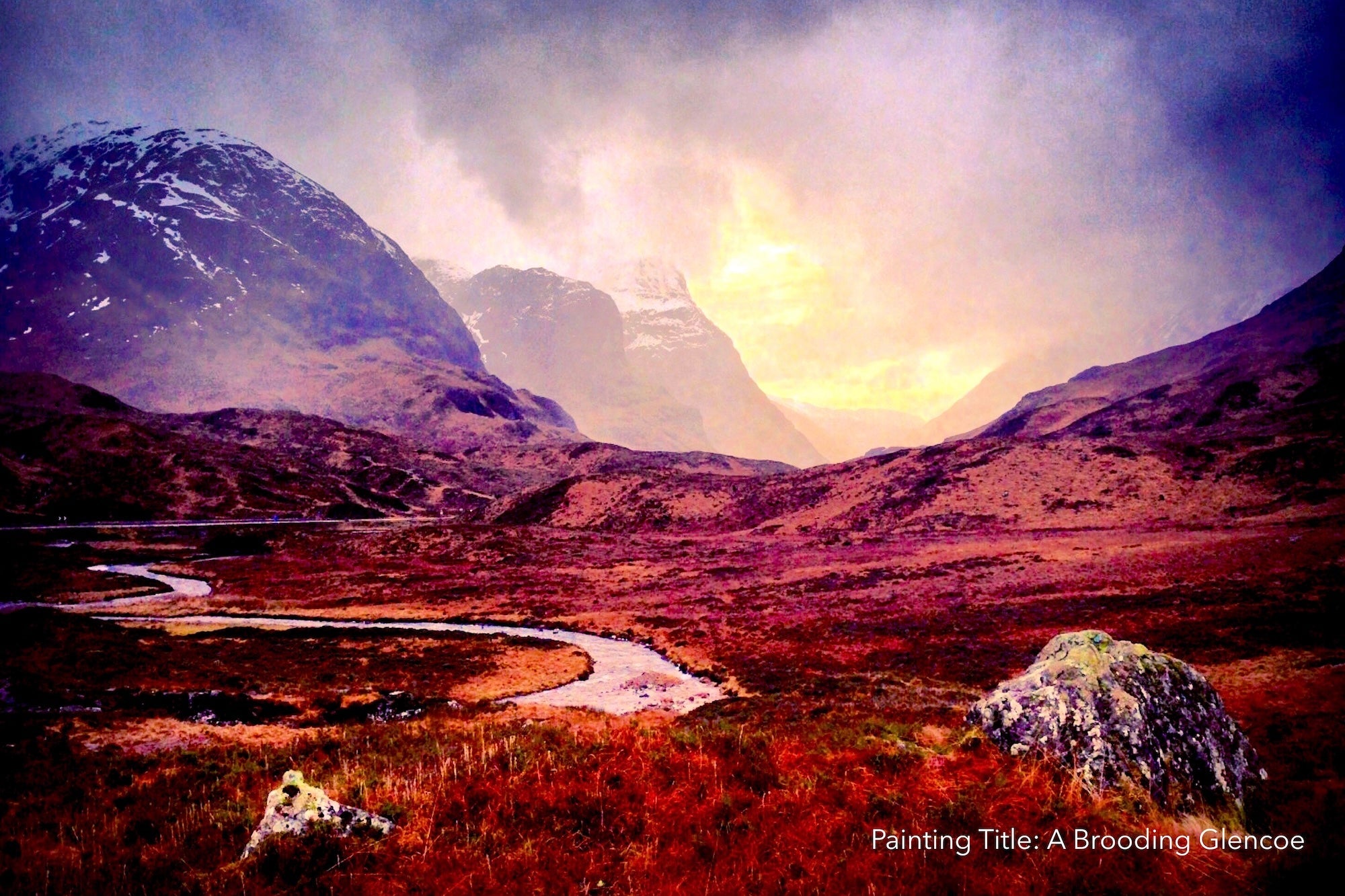 Glencoe Landscape Canvas Art Prints From Scotland-Glencoe Art Gallery