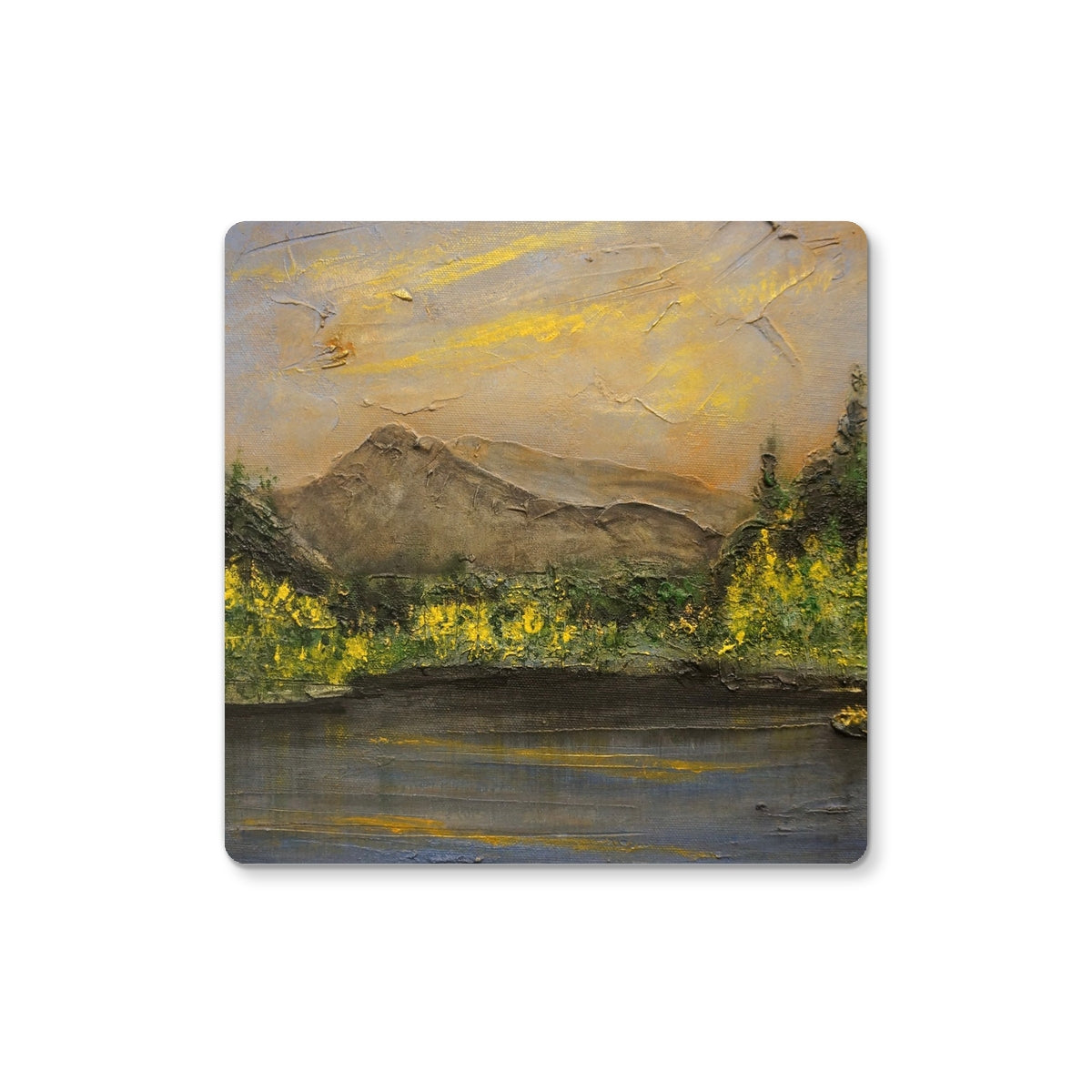 Glencoe Lochan Dusk | Scottish Art Gifts | Coaster