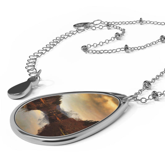 Glencoe Lochan Dusk Art Necklace | Scottish Art Gifts