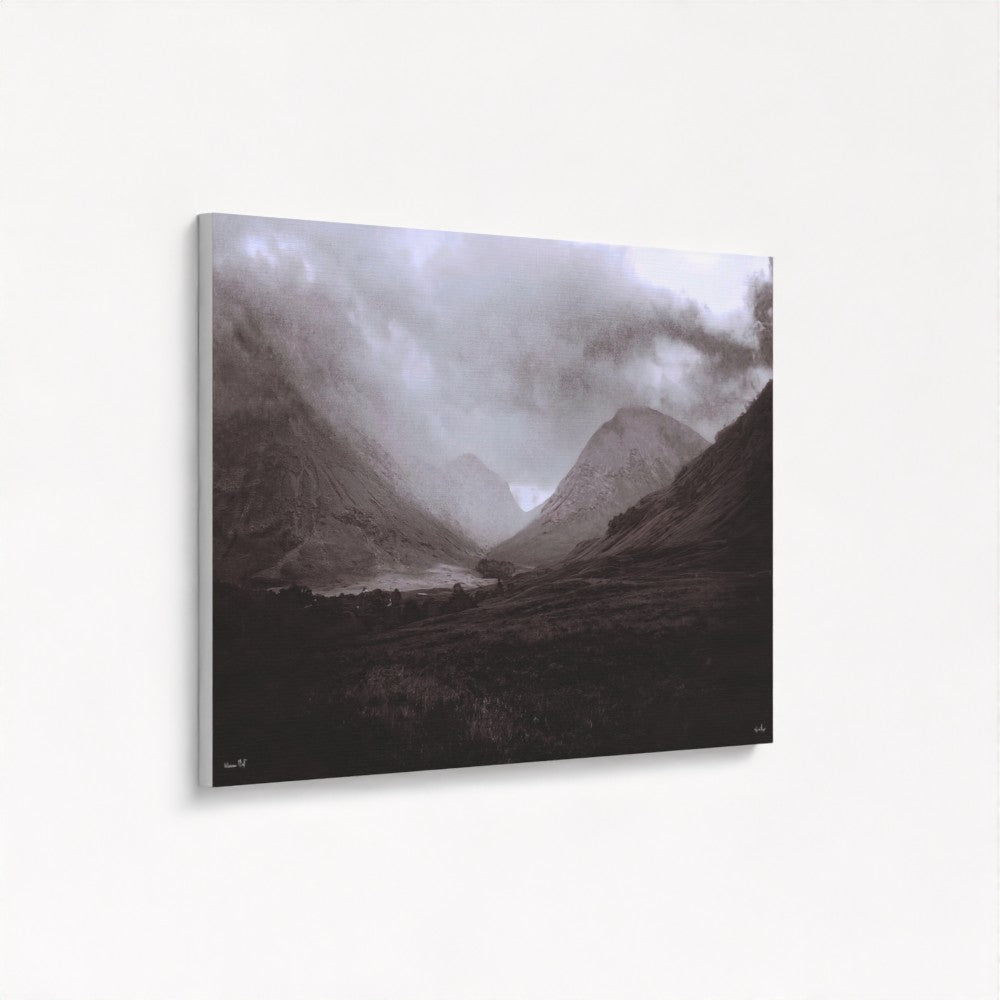 Glencoe Mist 60x40 inch Stretched Canvas Print