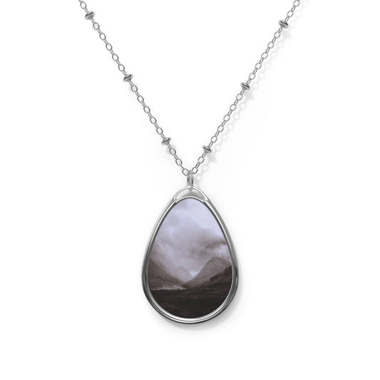Glencoe Mist Art Necklace | Scottish Art Gifts