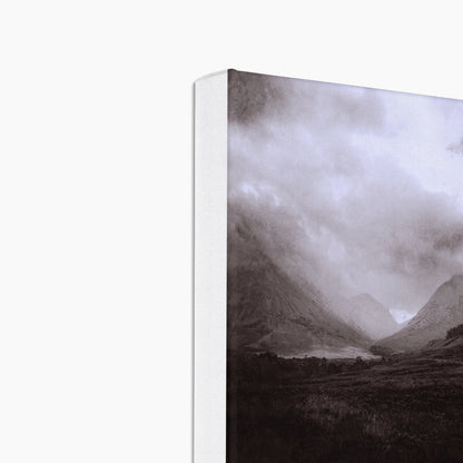Glencoe Mist Eco Art Canvas Print | Scottish Art Gifts