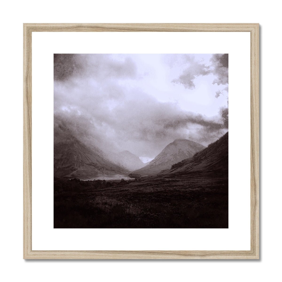 Glencoe Mist Painting | Framed &amp; Mounted Prints From Scotland