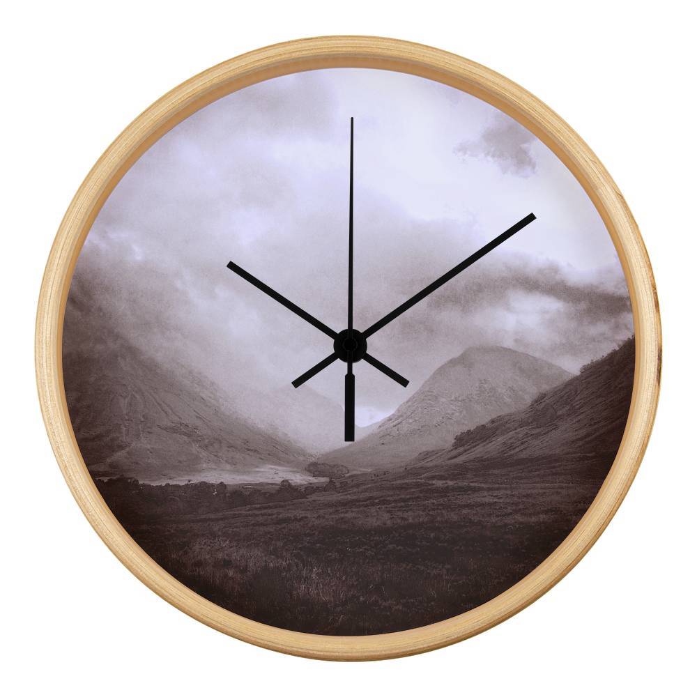 Glencoe Mist | Wall Art Clock | Scotland