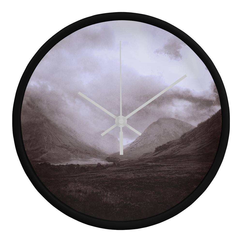 Glencoe Mist | Wall Art Clock | Scotland