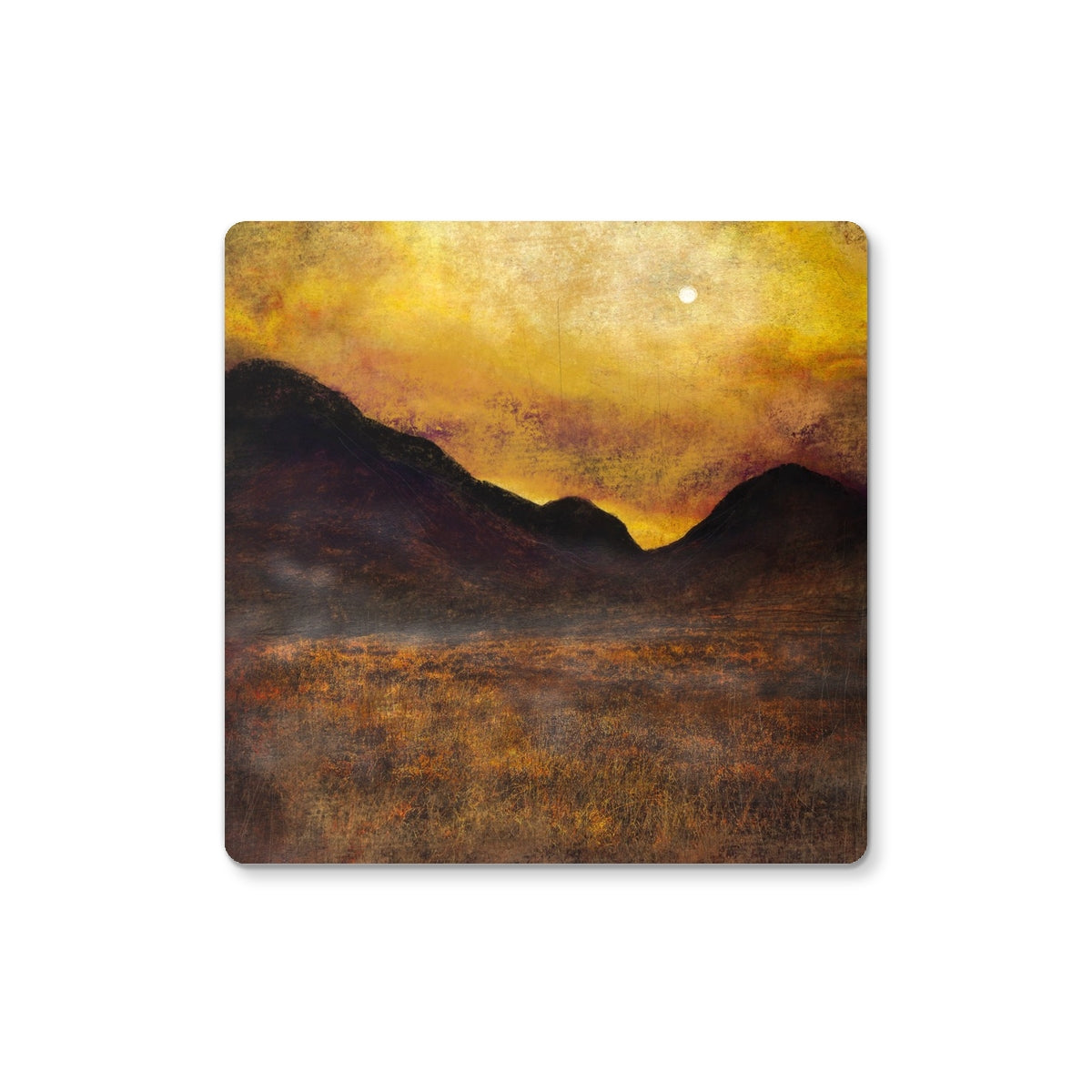 Glencoe Moonlight | Scottish Art Gifts | Coaster