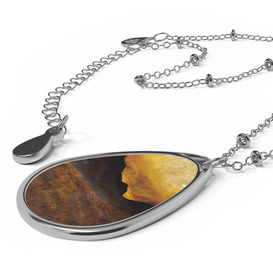 Glencoe Moonlight Art Necklace | Scottish Art Gifts